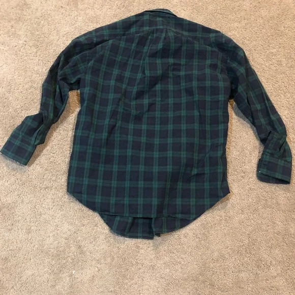 Polo by Ralph Lauren Green Navy Plaid Button-Down Shirt - Picture 3 of 4